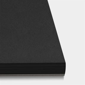 img 1 attached to Bachmore Black Drawing Pad 9X12 inch, 50 Sheets - Top Spiral-Bound, Perforated Sketchbook 📚 with Heavyweighted 92lb/150gsm Paper for Graphite, Acrylic, Colored Pencils, Charcoal, Opaque Inks, Gouache & Pastels