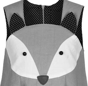 img 1 attached to Adorable Girls’ Fox Dress: Corduroy Ruffles & Cartoon Cotton – Perfect for Spring and Fall!