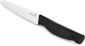 img 1 attached to 🔪 Slice with Precision: OXO Good Grips 5-in Serrated Utility Knife for Multi-Purpose Cutting