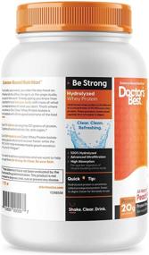 img 2 attached to 🥭 Doctor's Best Clear Whey Protein Powder | Peach Mango Flavor | 20g Protein & BCAAs | Non-Bloating & 100% Hydrolyzed Isolate | Supports Muscle, Bone, Heart & Immunity Health | 19.5oz