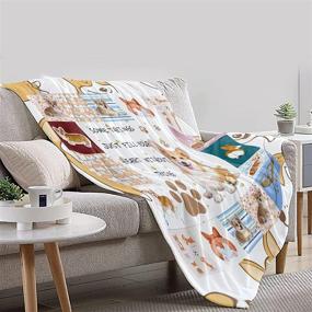 img 1 attached to Flannel Blanket Lightweight Blankets Decorative Bedding