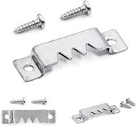 heavy sawtooth hangers with screws - 50 pack - secure & easy-to-use picture hanging solution logo