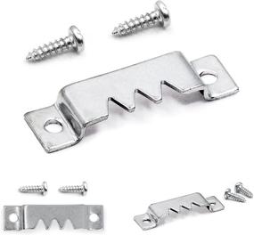 img 4 attached to Heavy Sawtooth Hangers with Screws - 50 Pack - Secure & Easy-to-Use Picture Hanging Solution