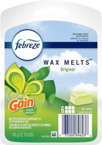 img 4 attached to 🏠 Febreze Wax Melts Air Freshener with Gain, Original Scent (Pack of 8): Long-lasting Fragrance for a Refreshing Home