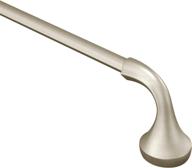 🛁 moen yb2818bn eva collection transitional 18-inch bathroom single towel bar - brushed nickel finish for sleek and stylish spaces logo