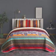 goodidea bedspread striped patchwork bohemian logo