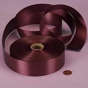 img 2 attached to 🎀 Burgundy Embossed Poly-Satin Ribbon, Item# 4433732 - Optimize Your Search!