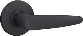 img 3 attached to Enhance Your Home's Aesthetics with Amazon 🏠 Basics Cambridge Dummy Door Lever in Matte Black