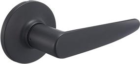 img 4 attached to Enhance Your Home's Aesthetics with Amazon 🏠 Basics Cambridge Dummy Door Lever in Matte Black