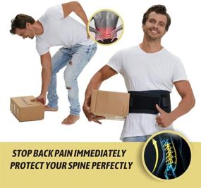 img 1 attached to Back Brace Lower Pain Sciatica Sports & Fitness for Team Sports