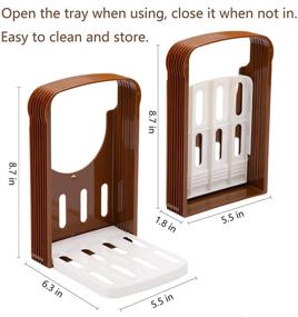 img 3 attached to Efficient Foldable Bread Slicer Guide: Compact and Adjustable for Perfect Sandwiches, Bagels, and Loaves