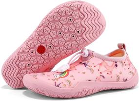 img 4 attached to Gaatpot Toddler Non Slip Barefoot Outdoor Girls' Shoes: Athletic Performance & Safety