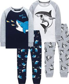 img 4 attached to 🦖 Dinosaur Skeleton Christmas Sleepwear for Boys – Trendy Clothing in Sleepwear & Robes