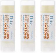 💄 jojoba oil organic lip balm triple pack logo