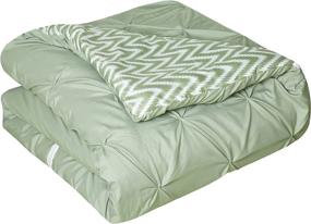 img 2 attached to 🌿 Chic Home Jacksonville King-Sized Bedding Set in Green: Luxurious and Stylish