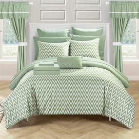 img 3 attached to 🌿 Chic Home Jacksonville King-Sized Bedding Set in Green: Luxurious and Stylish