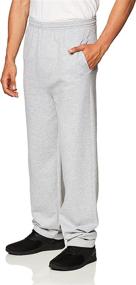 img 3 attached to Hanes Men's EcoSmart Open Leg Pant with Pockets - Comfortable & Convenient Pants for Men