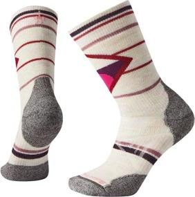 img 1 attached to Smartwool PhD Outdoor Medium Pattern Crew Sock - Women's: Superior Performance and Style for Active Women