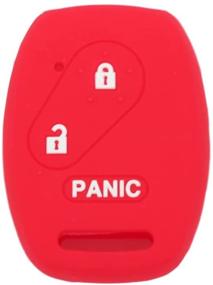 img 3 attached to 🔴 Red Silicone Cover Protector Case for HONDA 2+1 Button Remote Key Fob - SEGADEN CV2204