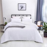 🛏️ white comforter sets for queen bed - plain color bedding for women and men - all white bedding sets for adults and teens - lightweight solid color quilt - durable and breathable blankets - health conscious with 2 pillowcases logo