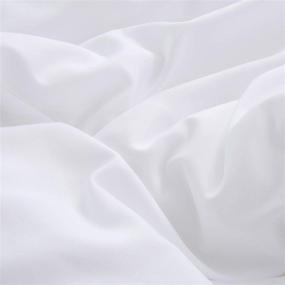 img 1 attached to 🛏️ White Comforter Sets for Queen Bed - Plain Color Bedding for Women and Men - All White Bedding Sets for Adults and Teens - Lightweight Solid Color Quilt - Durable and Breathable Blankets - Health Conscious with 2 Pillowcases