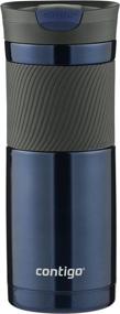 img 1 attached to 🔒 Contigo SnapSeal Byron 20oz Monaco Stainless Steel Travel Mug: Vacuum Insulated & Stylish