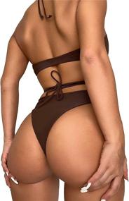 img 3 attached to Verdusa Womens Crisscross Padded Swimsuit