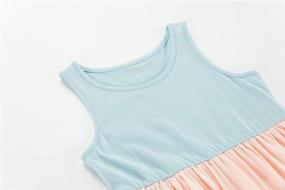 img 1 attached to 👗 UNACOO 2 Pack of Girls' Sleeveless Cotton Dresses - Stylish Clothing and Dresses