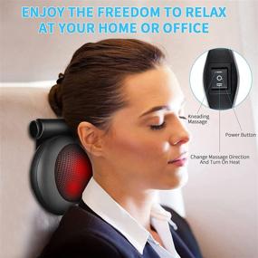 img 1 attached to 🎁 ROCKBIRDS Shiatsu Deep Tissue 3D Kneading Neck and Back Massager with Soothing Electric Heat for Shoulder, Leg, Foot - Perfect Christmas Birthday Gifts for Dad, Women, Father, Mother