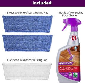 img 3 attached to 🧹 5-Piece Rejuvenate Hardwood and Laminate Floor Cleaning Mop Kit for Superior Cleaning Results
