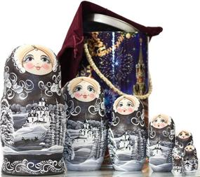 img 4 attached to Exquisite Russian Nesting 🎎 Doll Decoration: Embracing Traditional Elegance