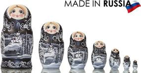 img 3 attached to Exquisite Russian Nesting 🎎 Doll Decoration: Embracing Traditional Elegance