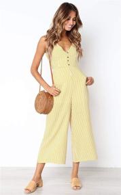 img 3 attached to 👗 Trendy and Stylish ECOWISH Sleeveless Jumpsuit Rompers for Women's Clothing