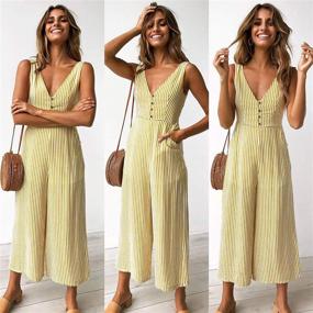 img 1 attached to 👗 Trendy and Stylish ECOWISH Sleeveless Jumpsuit Rompers for Women's Clothing