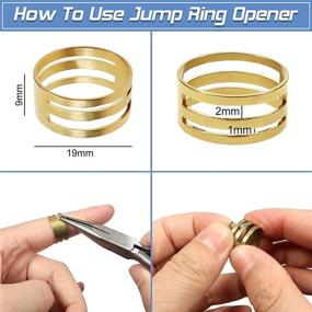 img 2 attached to TOAOB 1Box 2400pcs Open Jump Rings: 4mm, 6 Colors, Metal Split Rings for DIY Crafts, Jewelry Making - Includes Opener Tool!