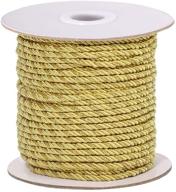 🎗️ ph pandahall 3mm / 35 yards metallic twisted cord rope – 3-ply twisted cord trim string for home décor, upholstery, curtain tieback, and honor cord (gold) logo