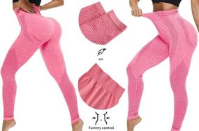 img 3 attached to Fitever Leggings Seamless Lifting Workout Sports & Fitness