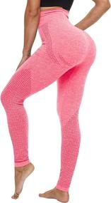 img 4 attached to Fitever Leggings Seamless Lifting Workout Sports & Fitness