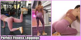 img 1 attached to Fitever Leggings Seamless Lifting Workout Sports & Fitness