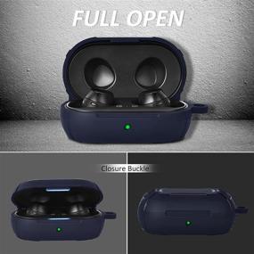 img 2 attached to Чехол AIRSPO для кейса Galaxy Buds Plus (2020) / Galaxy Buds (2020) с полной защитой и карабином (Полуночно-синий)