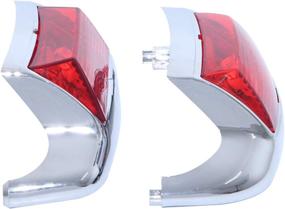 img 2 attached to Bid4Ze LED Red Auxiliary Front Rear Fender Tip Light For Harley Heritage Softail FLSTC/N Ultra Classic Electra Glide
