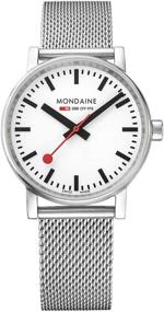 img 4 attached to Часы Mondaine Swiss Quartz из нержавеющей стали