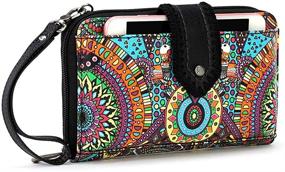 img 3 attached to Sakroots Smartphone Crossbody Violet Tapestry Women's Handbags & Wallets in Crossbody Bags