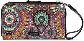 img 2 attached to Sakroots Smartphone Crossbody Violet Tapestry Women's Handbags & Wallets in Crossbody Bags