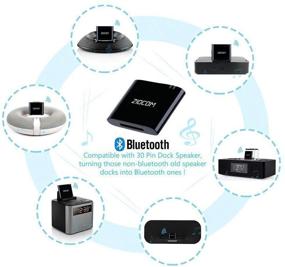img 2 attached to 🔌 ZIOCOM [Upgrade] 30 Pin Bluetooth Adapter: Enhance SoundDock with Wireless Audio Receiver for Bose iPod iPhone Speakers and More