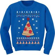 kids' taco santa ugly christmas sweater - pizza theme youth sweatshirt logo