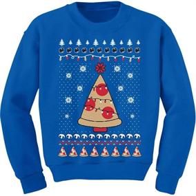 img 4 attached to Kids' Taco Santa Ugly Christmas Sweater - Pizza Theme Youth Sweatshirt