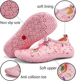 img 3 attached to 👟 Ultimate Water Shoes for Kids: Non-Slip, Lightweight Aqua Socks for Boys and Girls - Quick Dry, Barefoot Comfort for Pool, Beach, and Sports!