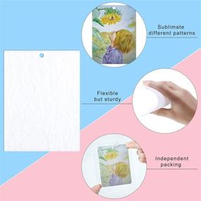 img 2 attached to 🚗 Premium 100-Piece Sublimation Air Freshener Sheets for Car - Felt Hanging Scented Rectangle Fragrant Sheets with Bags and Rope - Ideal for Car Decoration