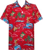 👕 men's holiday clothing: alvish hawaiian shirt for christmas shirts logo